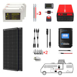 POWERECO 200Ah Battery 200W Solar Power System