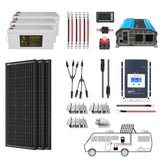 POWERECO 200Ah Battery 200W Solar Power System