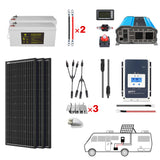 POWERECO 200Ah Battery 200W Solar Power System