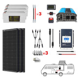 POWERECO 200Ah Battery 200W Solar Power System