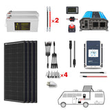 POWERECO 200Ah Battery 200W Solar Power System