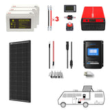 POWERECO 200Ah Battery 200W Solar Power System