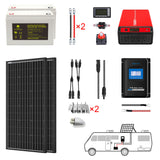 POWERECO 200Ah Battery 200W Solar Power System