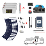 POWERECO 220 Watt Flexible RV Solar System