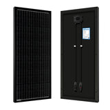 300 Watt 12 Volt All Black Monocrystalline Solar Panel (3 Pack, 3x100W)