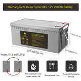 POWERECO 200Ah Battery 200W Solar Power System