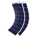 220W 2PCS 110 Watt 12 Volt Flexible Monocrystalline Solar Panel (2 Pack)