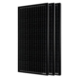 300 Watt 12 Volt All Black Monocrystalline Solar Panel (3 Pack, 3x100W)