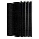 400 Watt 12 Volt All Black Monocrystalline Solar Panel (4 Pack, 4x100W)