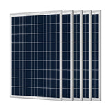 5PCS 100 Watt 12 Volt Polycrystalline Solar Panel (5 Pack)