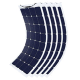 550W 5PCS 110 Watt 12 Volt Flexible Monocrystalline Solar Panel (5 Pack)