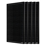 500W 12 Volt All Black Monocrystalline Solar Panel (5 Pack, 5x100W)