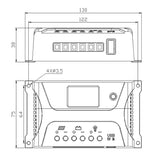 20A PWM Solar Charge Controller for 12V/24V Batteries