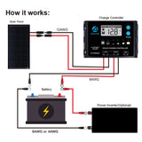 100 Watt 12 Volt All Black Monocrystalline Solar Panel