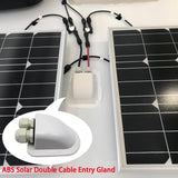 200 Watt 12 Volt All Black Monocrystalline Solar RV Kit w/ 20A PWM Charge Controller (2x100W Kit)