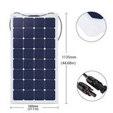 550W 5PCS 110 Watt 12 Volt Flexible Monocrystalline Solar Panel (5 Pack)